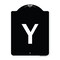 Signmission Sign with Letter Y Heavy-Gauge Aluminum Architectural Sign, 24" x 18", BW-1824-22916 A-DES-BW-1824-22916 - alternate 1